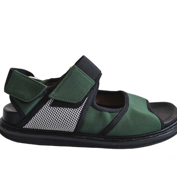 MARNI GREEN FUSSBETT NYLON SANDALS (35.5) - Picture 6 of 10